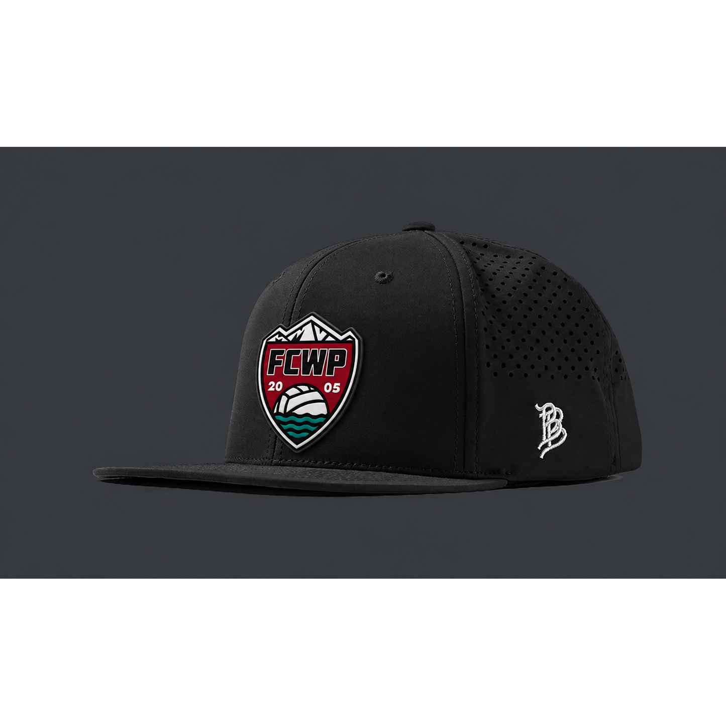 Foothill Shield Black Flat Hat
