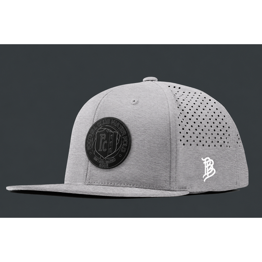 Foothill Blackout Crest Gray Flat Hat